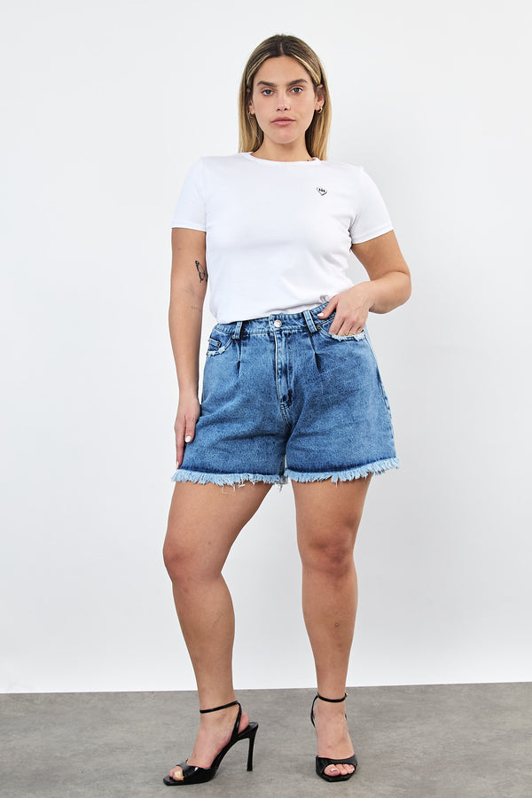 ⛵️Spring/Summer 2025  - Baggy Denim Shorts - Light Blue