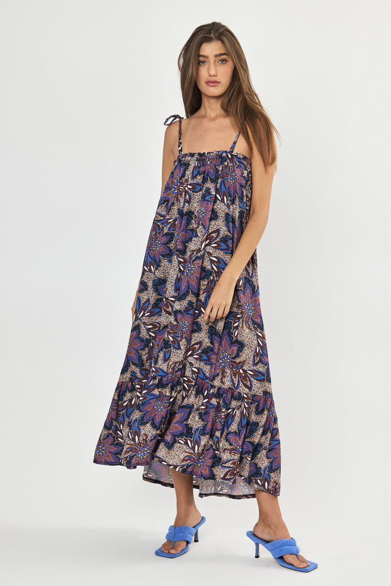 🌻In between - August dress - Purple Paisley