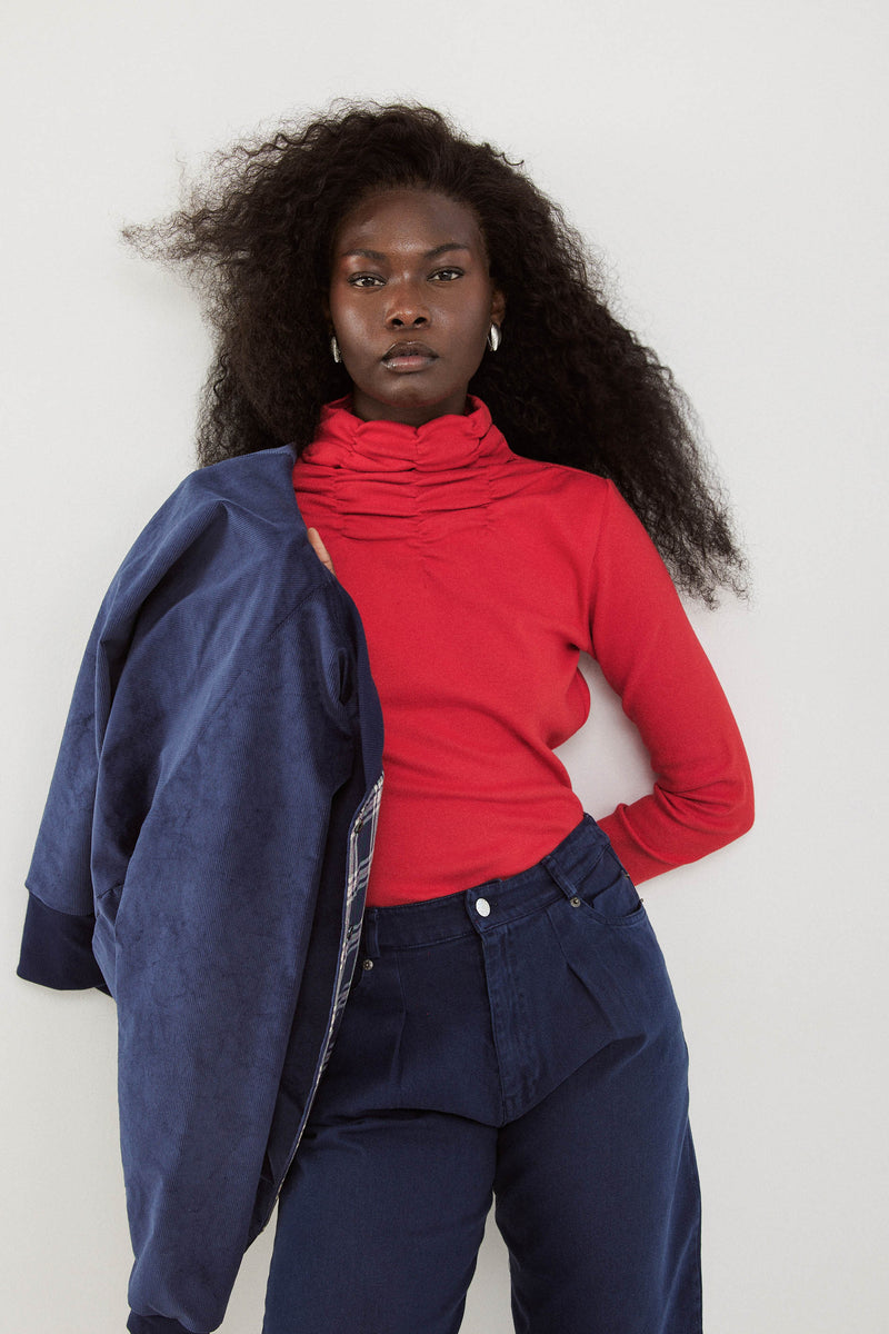 🧦Winter 2025/2026 - Bomber - Be there or Be square -  Blue Corduroy  💙