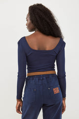 🧦 Autumn/Winter 2025/2026 - Fame - Long T Shirt - Cosmic Blue  🌎