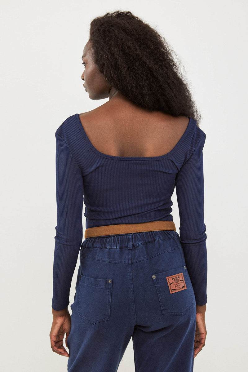 🧦 Autumn/Winter 2025/2026 - Fame - Long T Shirt - Cosmic Blue  🌎