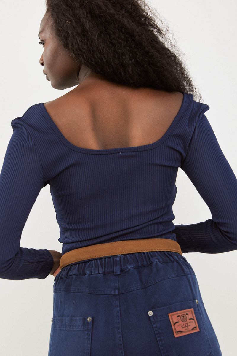 🧦 Autumn/Winter 2025/2026 - Fame - Long T Shirt - Cosmic Blue  🌎