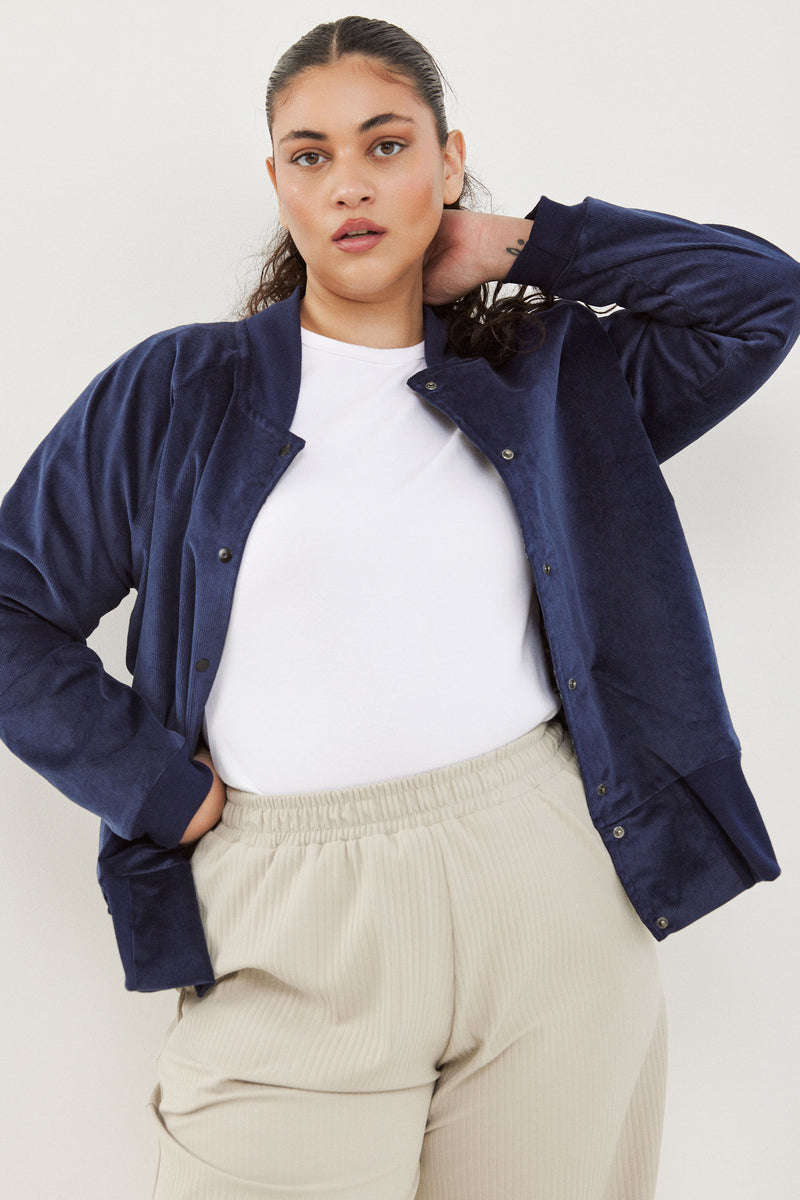 🧦Winter 2025/2026 - Bomber - Be there or Be square -  Blue Corduroy  💙