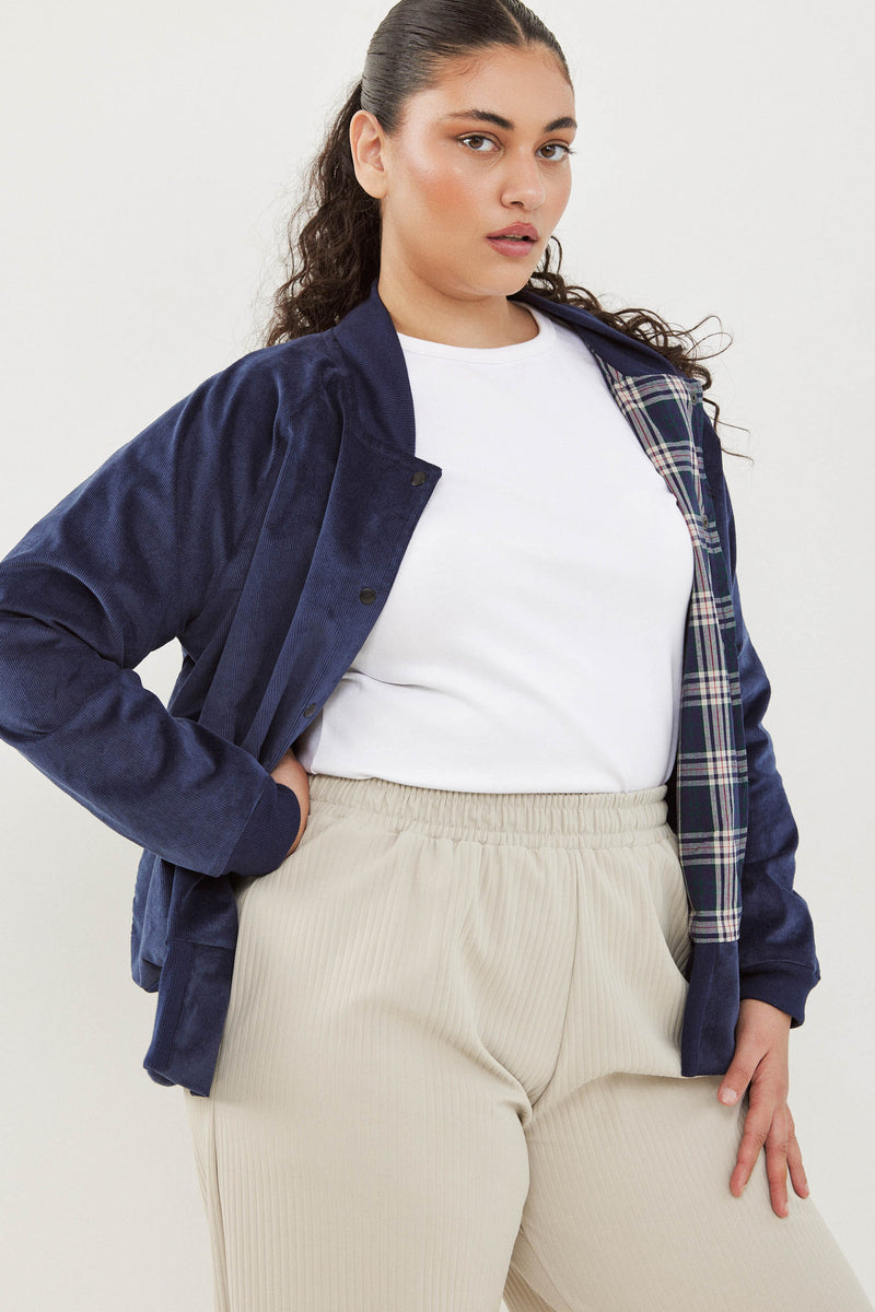 🧦Winter 2025/2026 - Bomber - Be there or Be square -  Blue Corduroy  💙