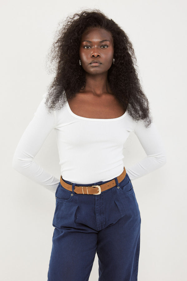 🧦 Autumn/Winter 2025/2026 - Fame - Long T Shirt - White Muse 🪐