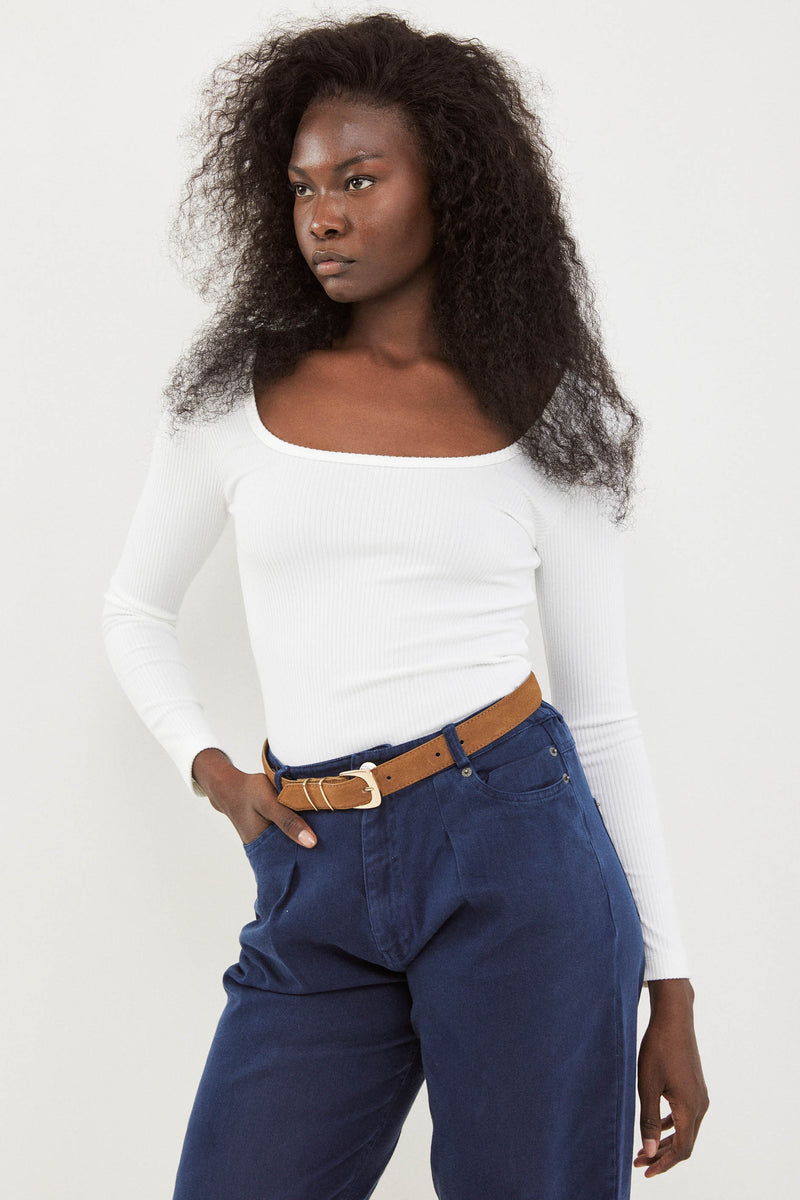 🧦 Autumn/Winter 2025/2026 - Fame - Long T Shirt - White Muse 🪐