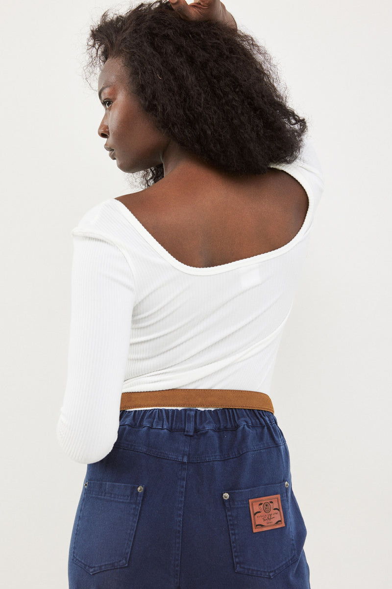 🧦 Autumn/Winter 2025/2026 - Fame - Long T Shirt - White Muse 🪐