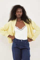 🧦Autumn/Winter 2025/2026 - Grandson Cardigan - Yellow butter 🧈