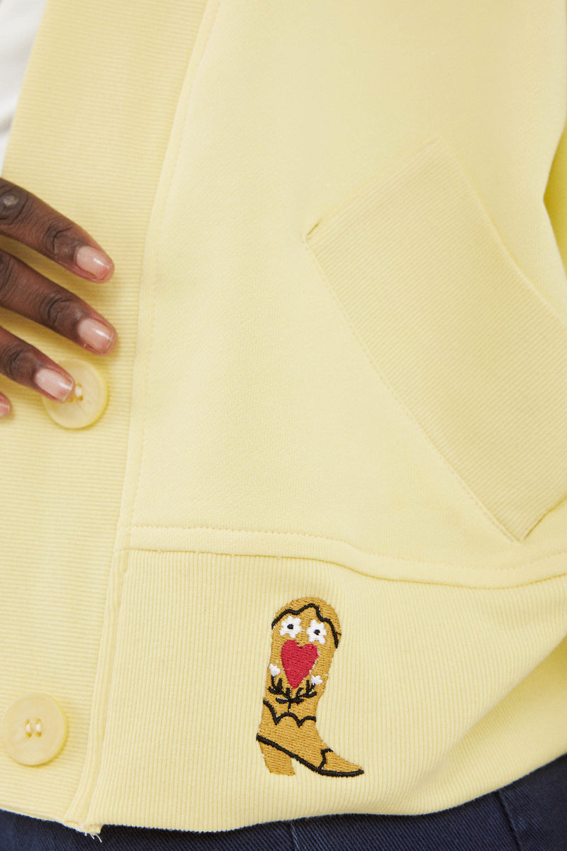 🧦Autumn/Winter 2025/2026 - Grandson Cardigan - Yellow butter 🧈