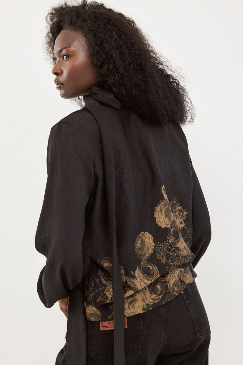 🧦 Autumn/Winter 2025/2026 -Muse Blouse-  Enigma Bloom Scarf Blouse