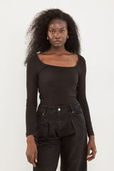 🧦 Autumn/Winter 2025/2026 - Fame - Long T Shirt - Noir Frame ☯︎