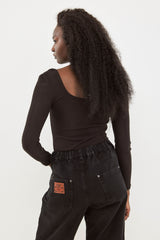 🧦 Autumn/Winter 2025/2026 - Fame - Long T Shirt - Noir Frame ☯︎