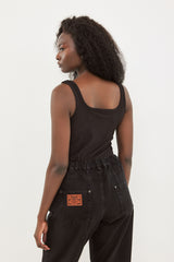 🧦 Autumn/Winter 2025/2026 - Fame - Long T Shirt - Noir Frame ☯︎