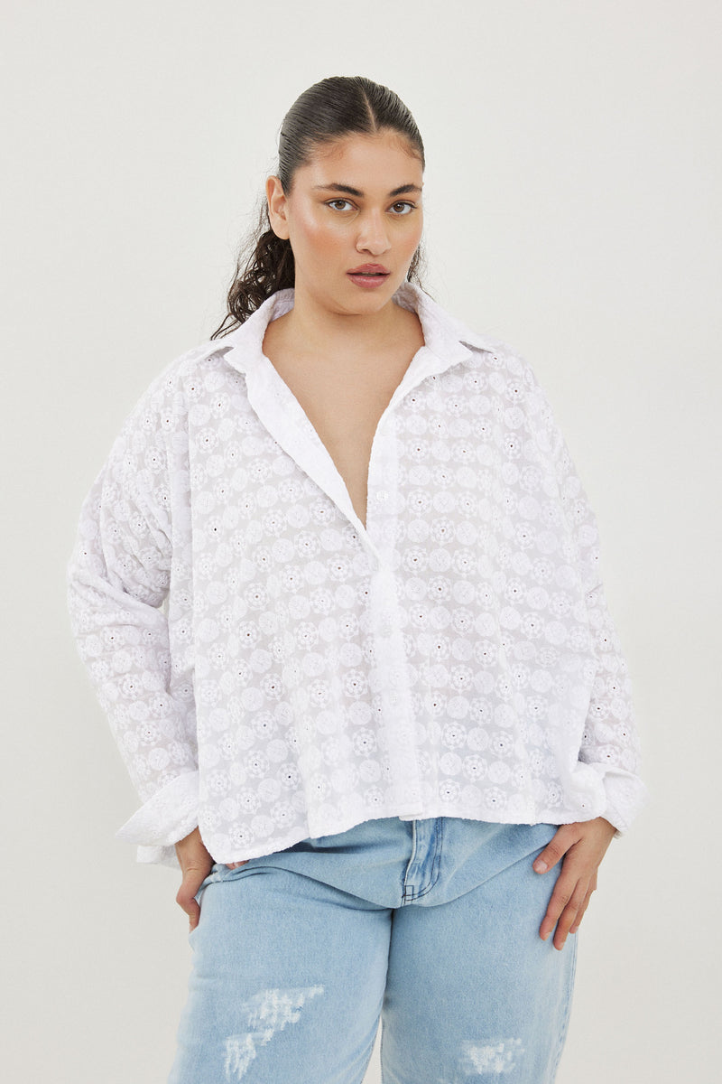 🧦 Autumn/Winter 2025/2026 - Swing shirt - Bright white 🍧