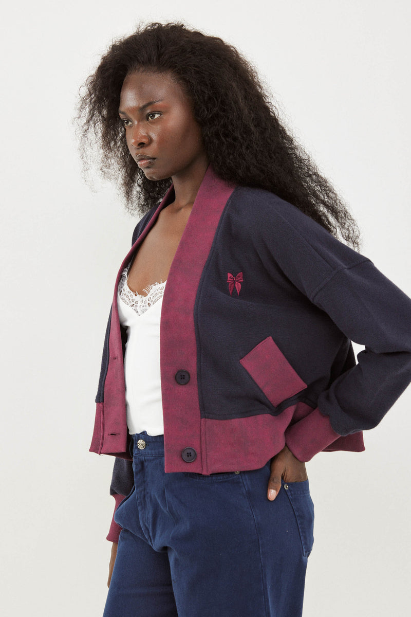 🧦Autumn/Winter 2025/2026 - Grandson Cardigan - Blueberry Jam 🍓🍇