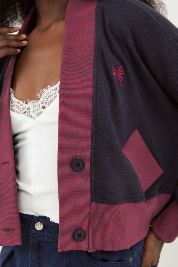 🧦Autumn/Winter 2025/2026 - Grandson Cardigan - Blueberry Jam 🍓🍇