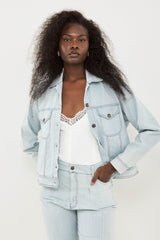 🧦Autumn/Winter 2025/2026  - JAMIE - Denim jacket - נוטה להיות קטן ביחס לג׳יימי הרגיל- Denim & stripes. is there any better match?