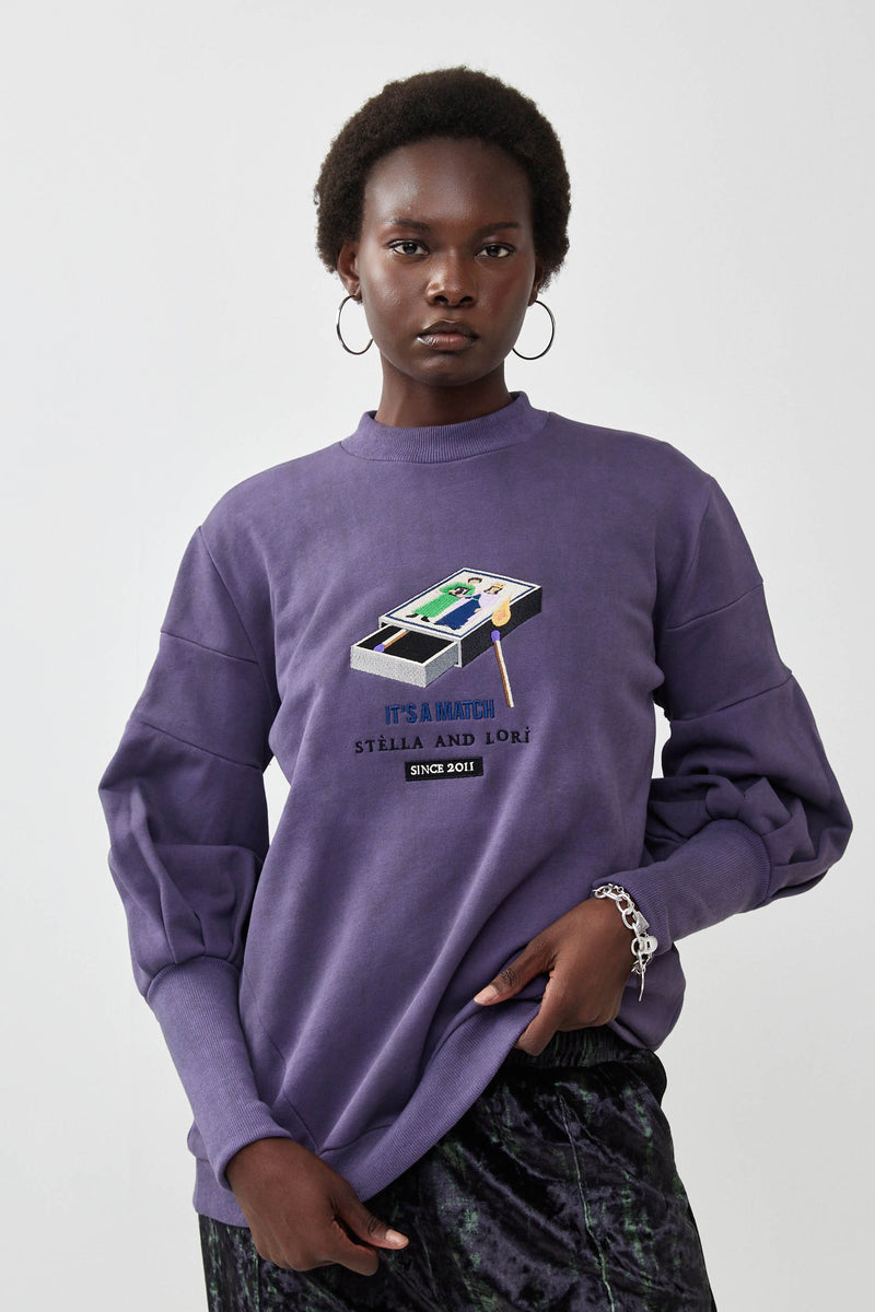 🧦Autumn/Winter 2025/2026- The Lot Sweatshirt - Dusty purple 🚬