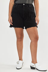 ❄️Winter 2023/2024 - Baggy Denim Shorts - Black wash 🧼