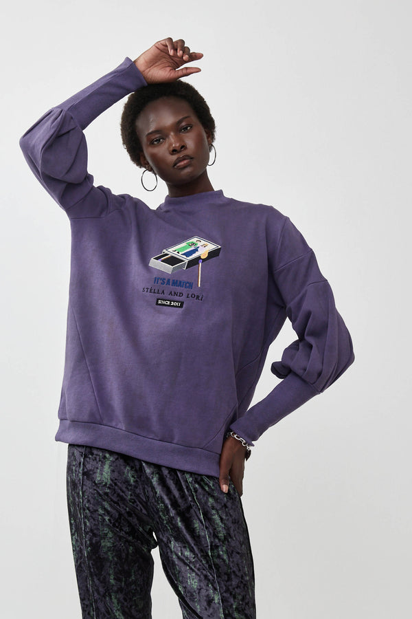 🧦Autumn/Winter 2025/2026- The Lot Sweatshirt - Dusty purple 🚬