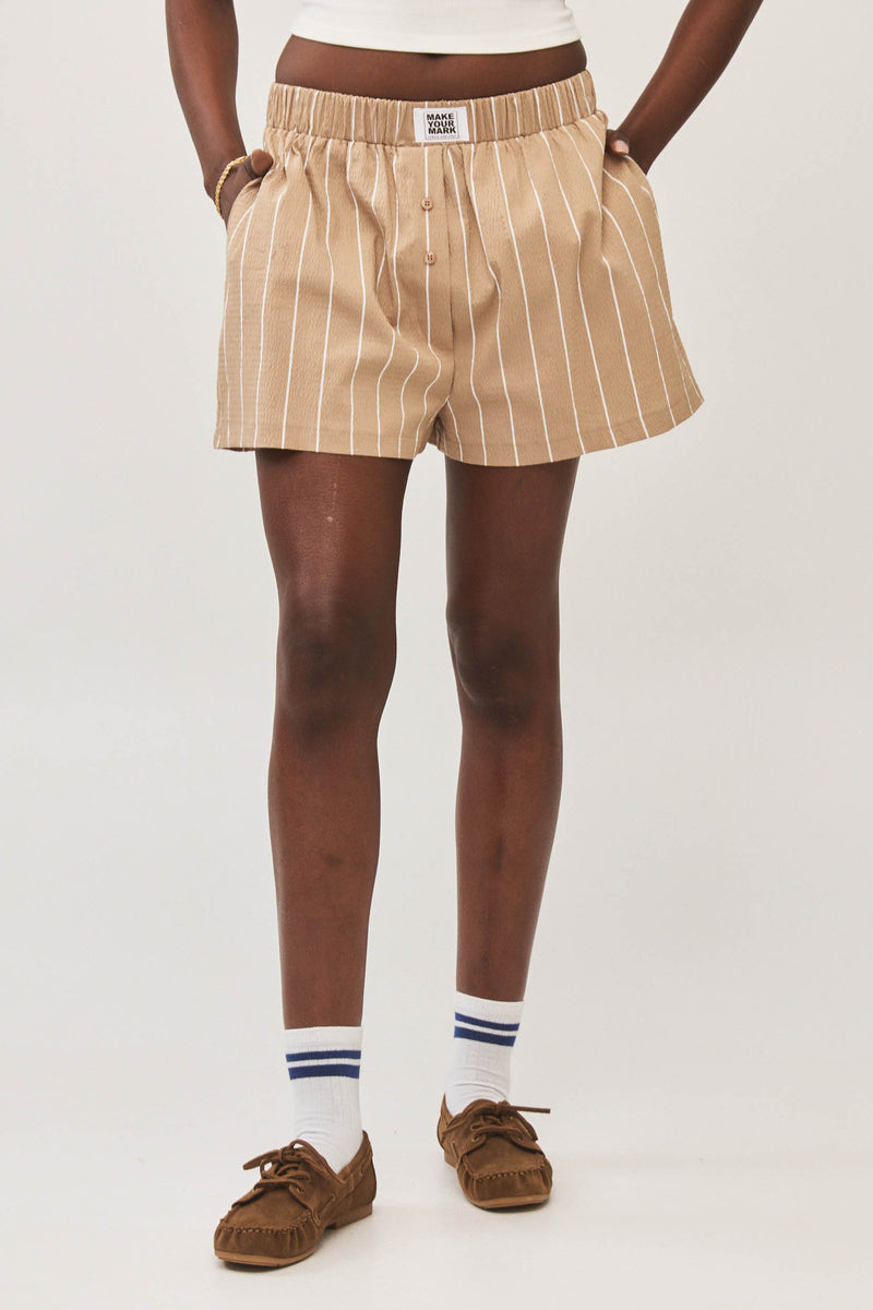 ⛵️Spring/Summer 2025 - BBQ shorts - Sand stripe