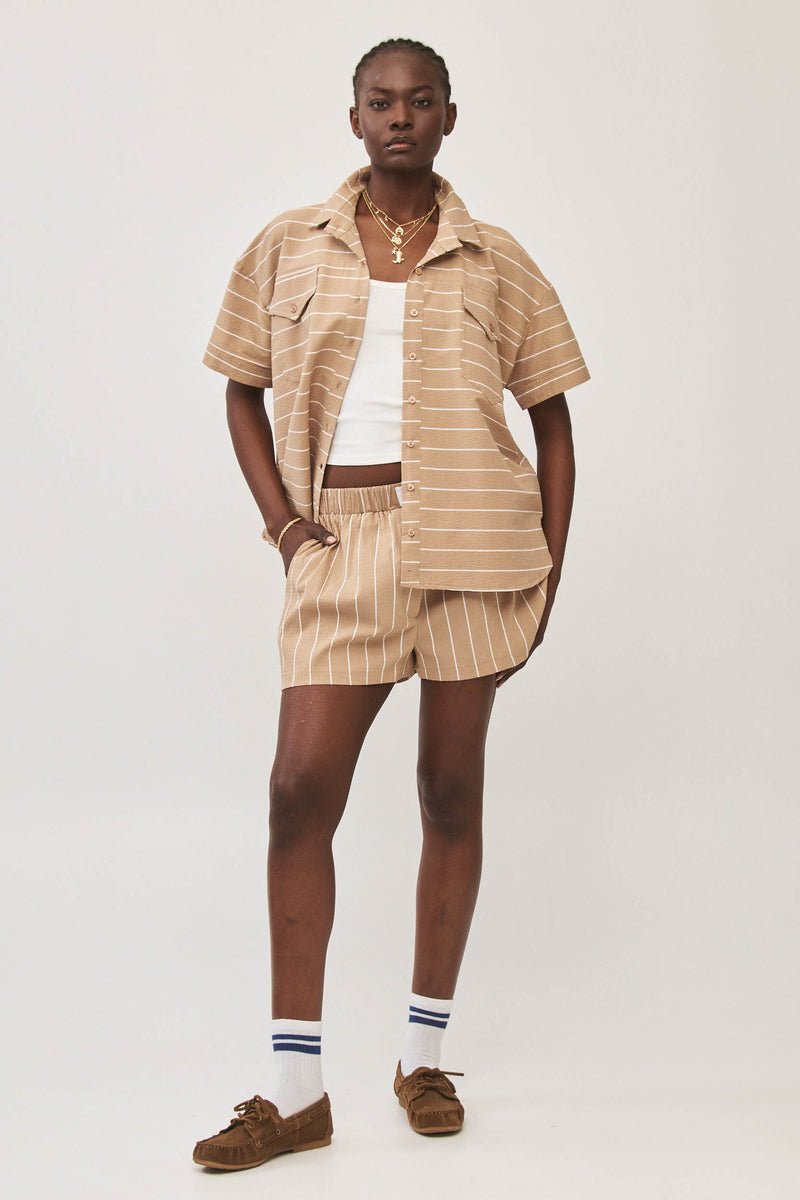 ⛵️Spring/Summer 2025 - BBQ shirt -  Sand Stripe