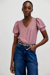 🍰 SUMMER 2026 - V Eye T shirt - Blush 🩰