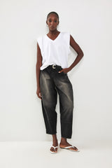 🍰 Summer 2026 -UNISEX Tom jeans- I'm super oversized- Washed Charcoal-