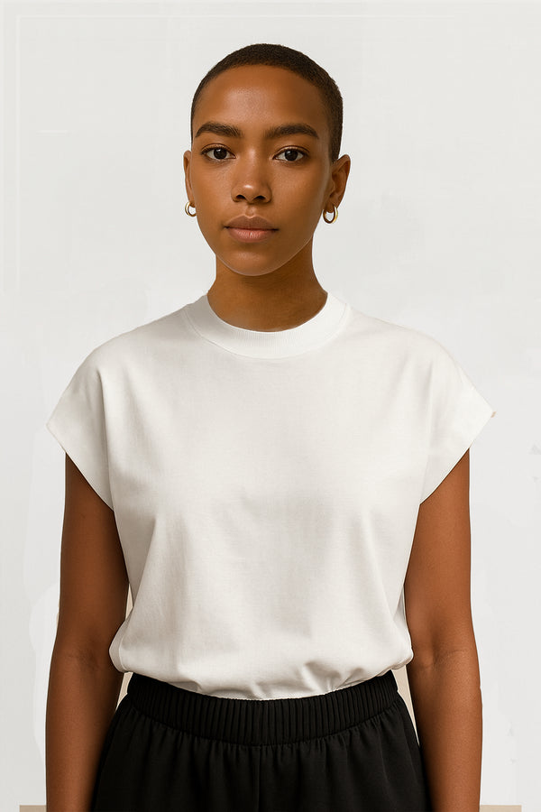 ⛵️Summer 2025 - Nina  T shirt - Eternal White