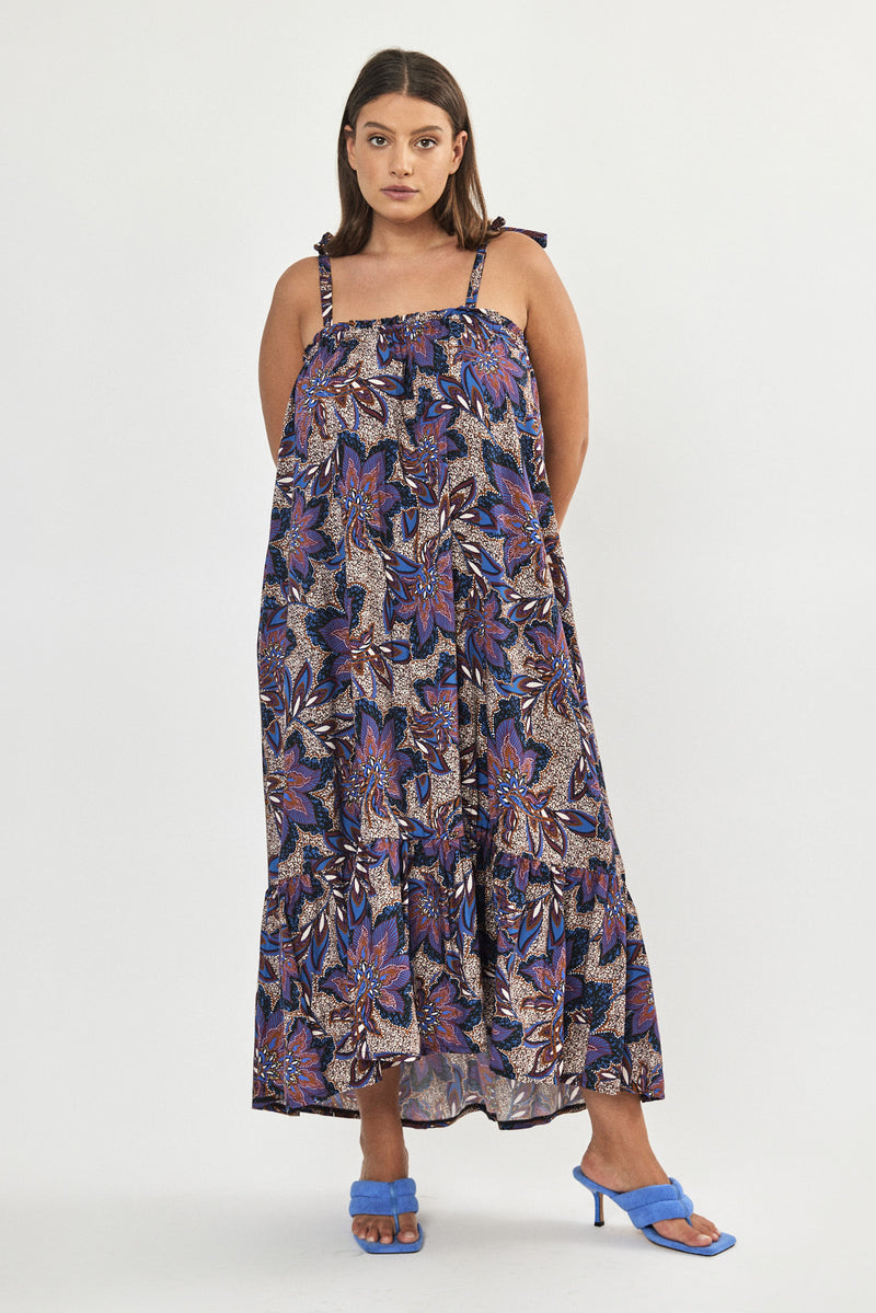 🌻In between - August dress - Purple Paisley