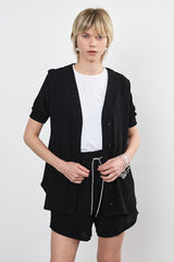 ⛵️Spring/Summer 2025 - Baseball ⚾️ Shirt - Black Lurex
