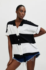 🍰Summer 2026  - Baseball ⚾️ Shirt - Monochrome 🖤🩶