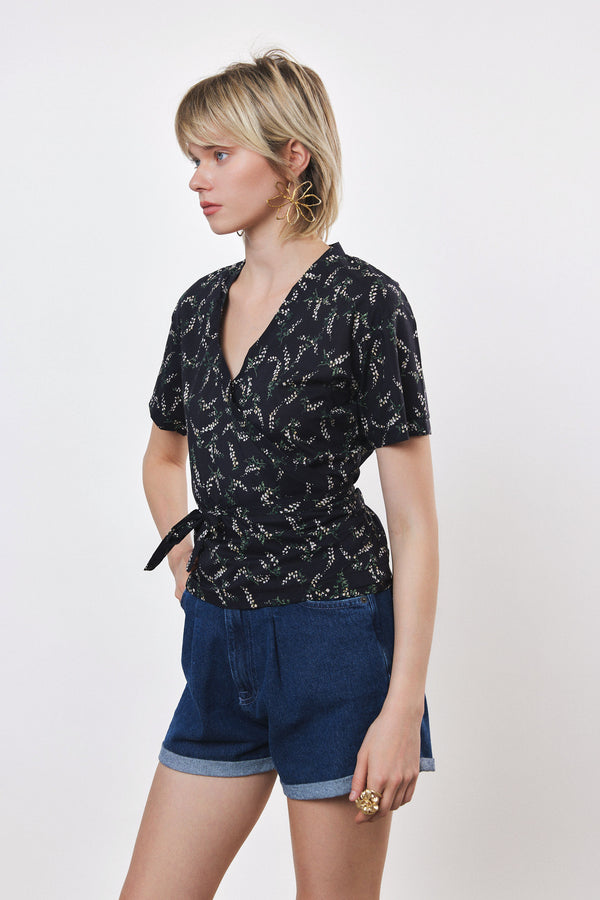⛵️Spring / Summer - Lea blouse - Night Garden 🪴 🌜🌗