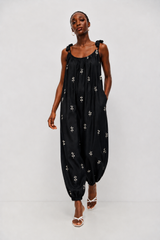 🍰Summer 2026 - Miami jumpsuit - Black with embroidery