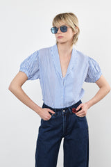 ⛵️Spring / Summer - Merci blouse - Blue Tide