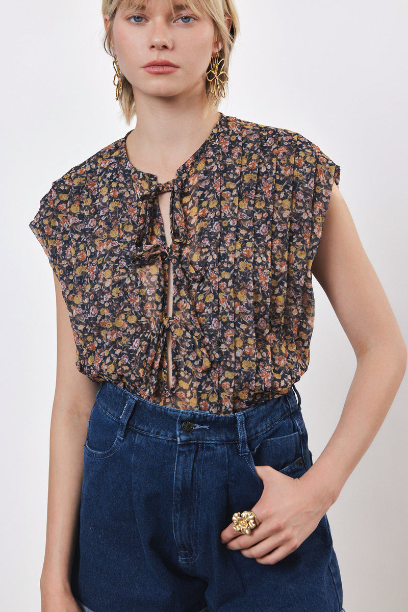 ⛵️Spring/Summer 2025 - Breeze Bow Blouse- floral