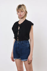 ⛵️Spring/Summer 2025 - Breeze Bow Blouse- Black
