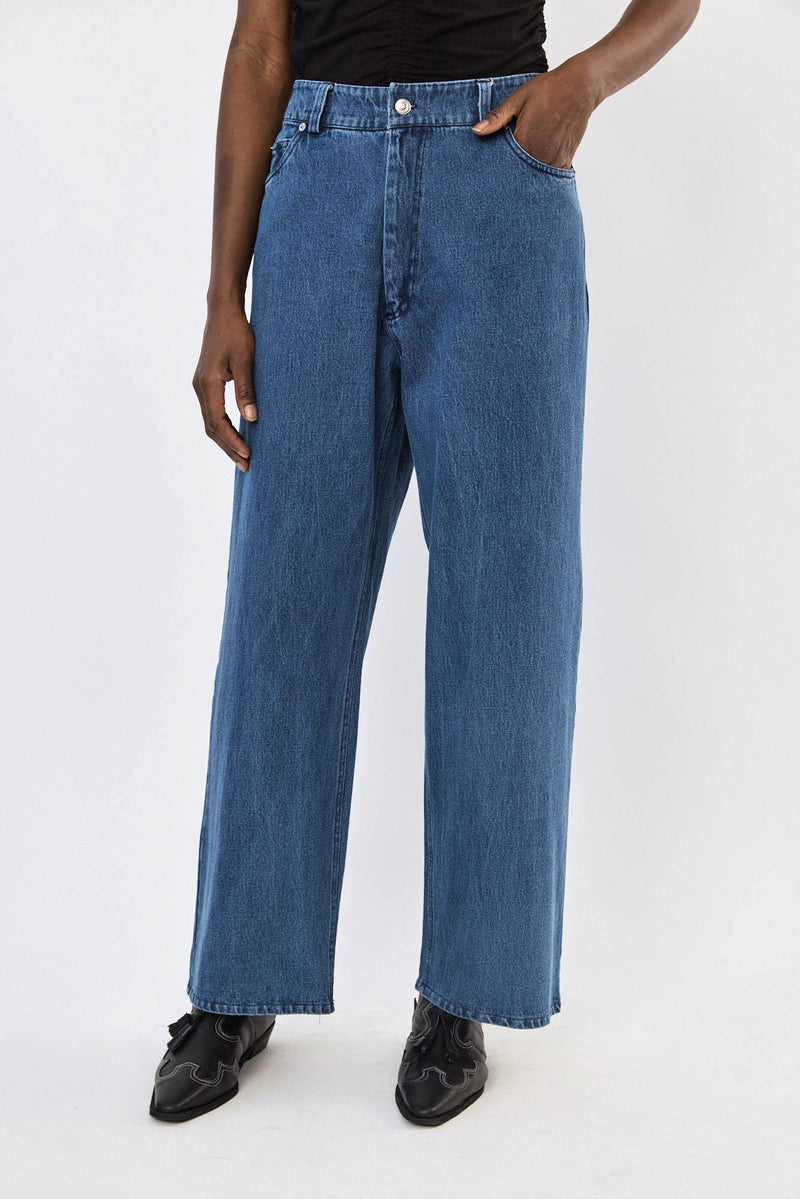 🪻Spring/Summer 2024- Kelly wide leg  dark blue jeans