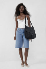 👝🎒Bags sale! Mini Bencku- Fine pebbled leather Hobo Handbag- ★- Glory- עור שלא עלה עדיין