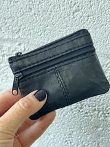 Genuine leather small wallet with tiger detail 🐯