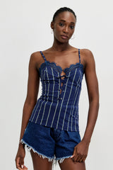 🍰 Summer 2026 - Flirty Top - Blue