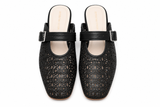 🍰Summer 2026 - Dolce Mules -     Nero - Black Leather - Handcrafted in a small artisan workshop in Italy 🇮🇹🍝🍮