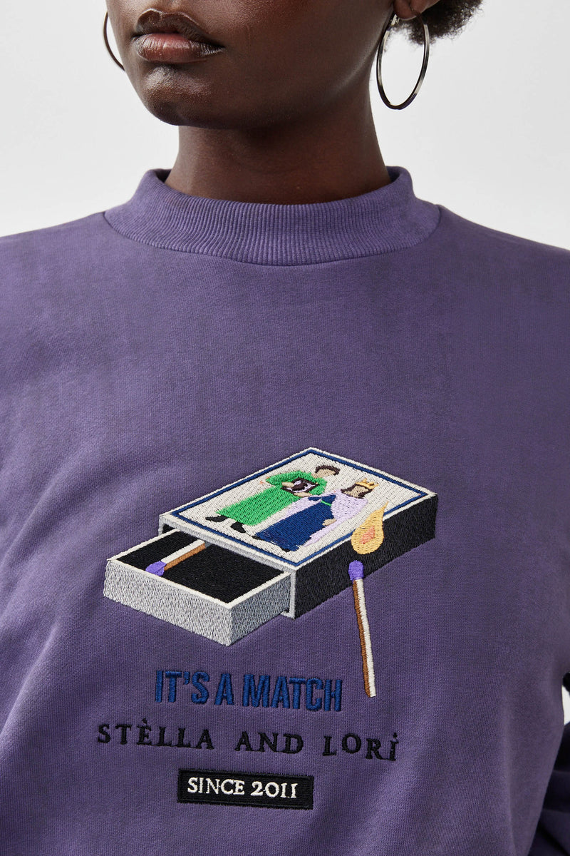 🧦Autumn/Winter 2025/2026- The Lot Sweatshirt - Dusty purple 🚬