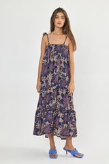 🌻In between - August dress - Purple Paisley
