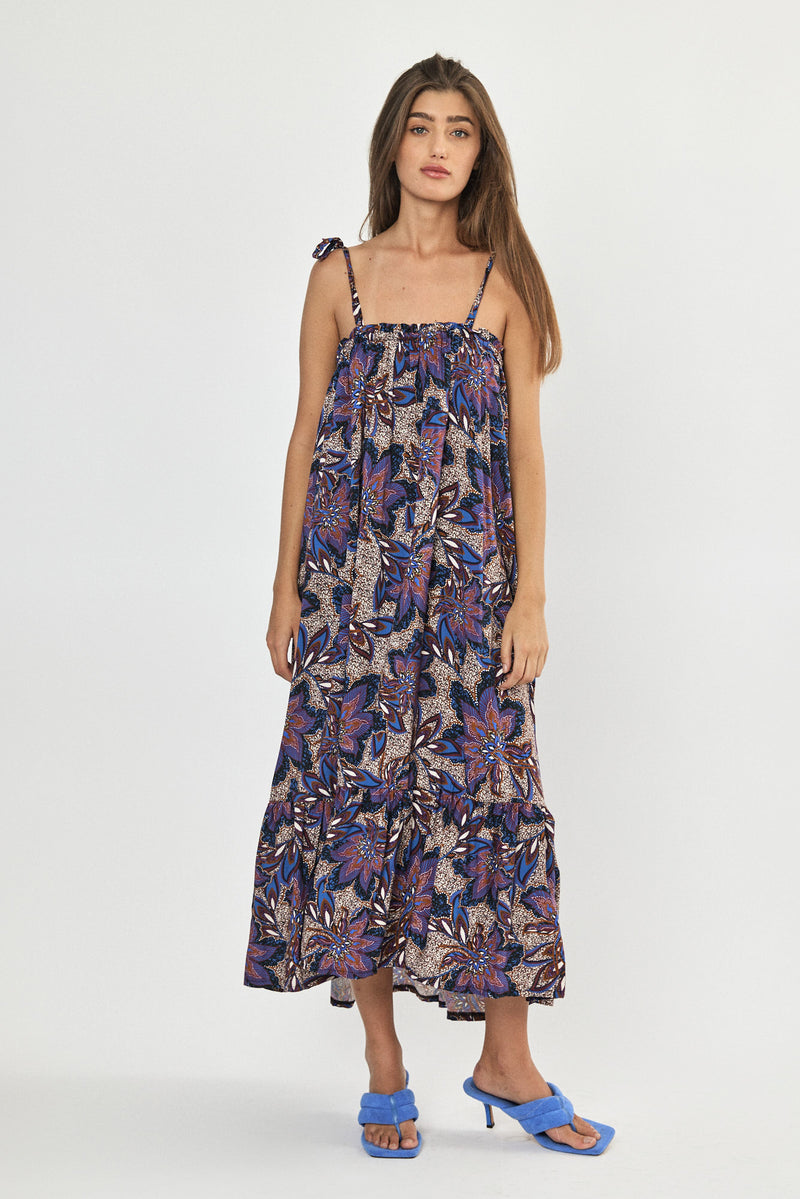 🌻In between - August dress - Purple Paisley
