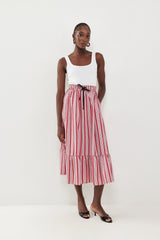 🍰 Summer 2026 - Polly skirt - Rouge Stripe