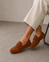 🍰Summer 2026 - Suede Driving Loafers - Camel - Handcrafted in a small artisan workshop in Italy 🇮🇹🍝🍮