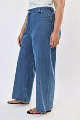 🪻Spring/Summer 2024- Kelly wide leg  dark blue jeans