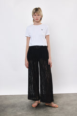 ⛵️Spring / Summer  2025  -Wear Me Forever- Pleated wide legs trouser- Black lace