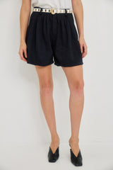 🍁 Auttum/Winter 2026/27 - 1990 Shorts- Navy Faux suede